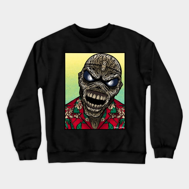 Eddie on Holiday Crewneck Sweatshirt by Dark_Inks